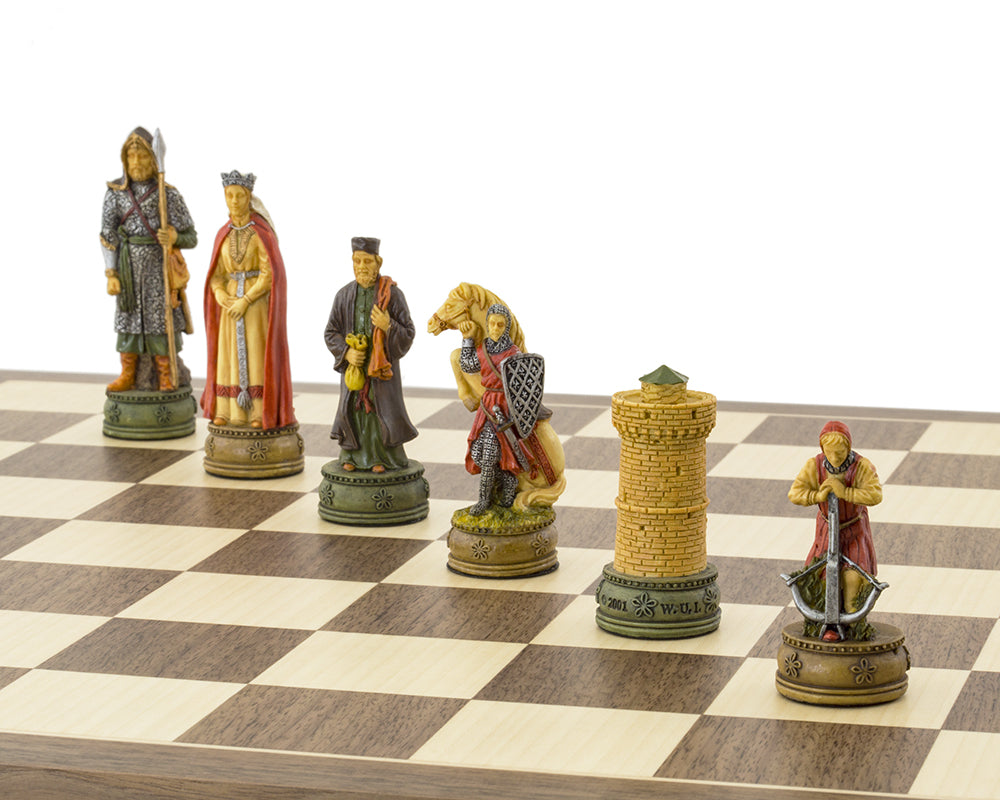 The Camelot Hand Painted Chess Set