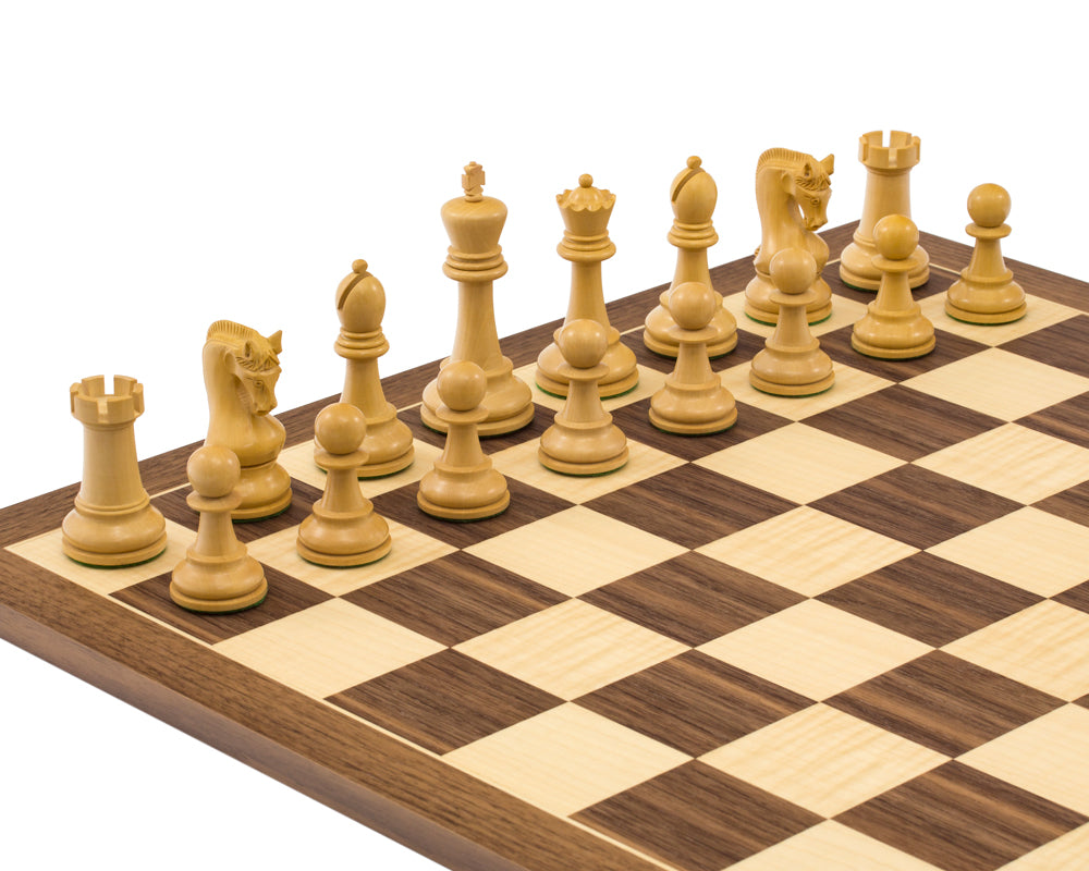 The Leningrad Acacia and Walnut Chess Set