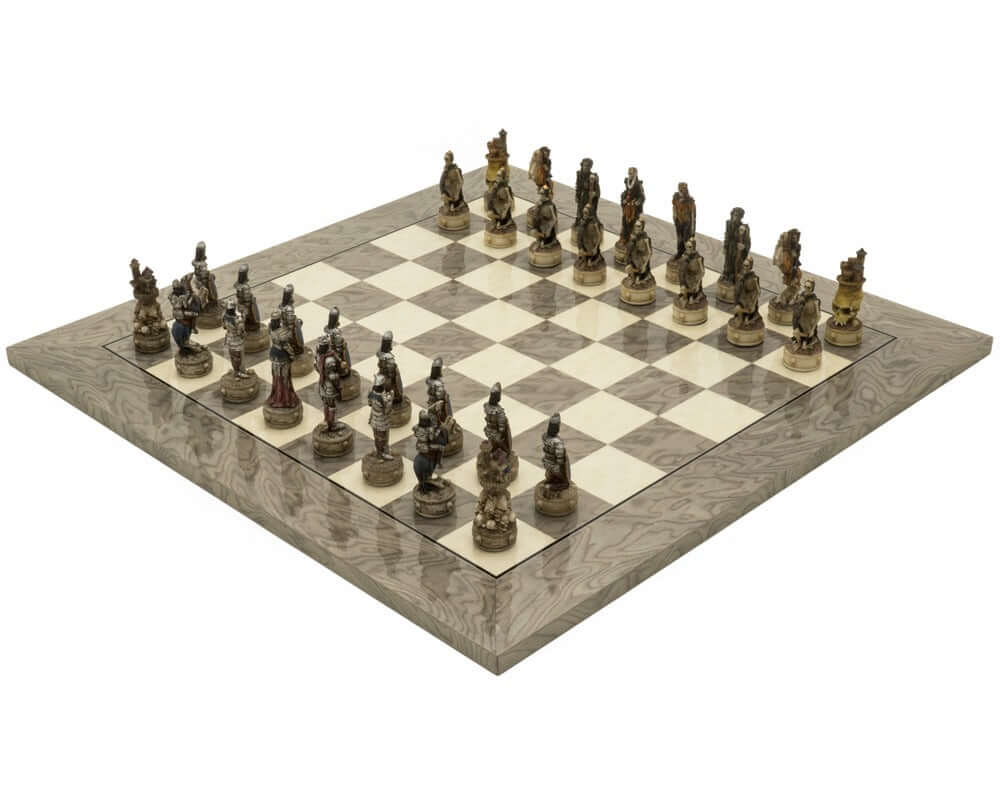 The Zombie Grey Ash Deluxe Chess Set – ChessSets