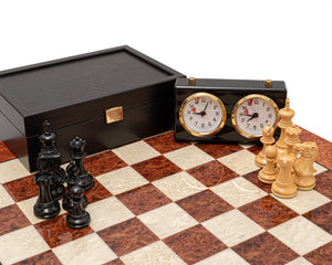 Le jeu d'échecs de luxe Highgrove Ebony et Briarwood