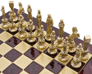 The Manopoulos Renaissance Chess Set With Wooden Case - MEDIUM