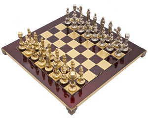 Le jeu d'échecs Renaissance Manopoulos avec caisse en bois - MEDIUM