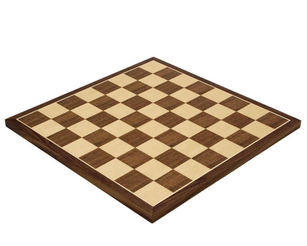 15.75 Inch Walnut Maple Chessboard