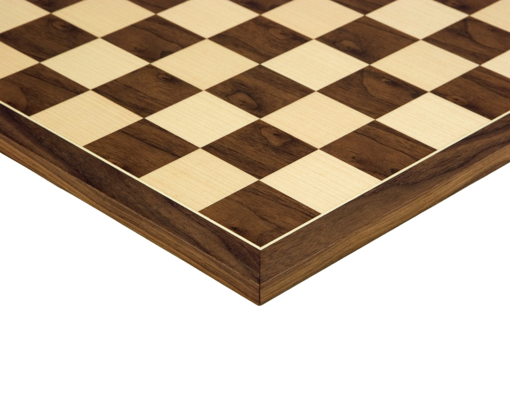 19.7 Inch Walnut and Maple Chess Board