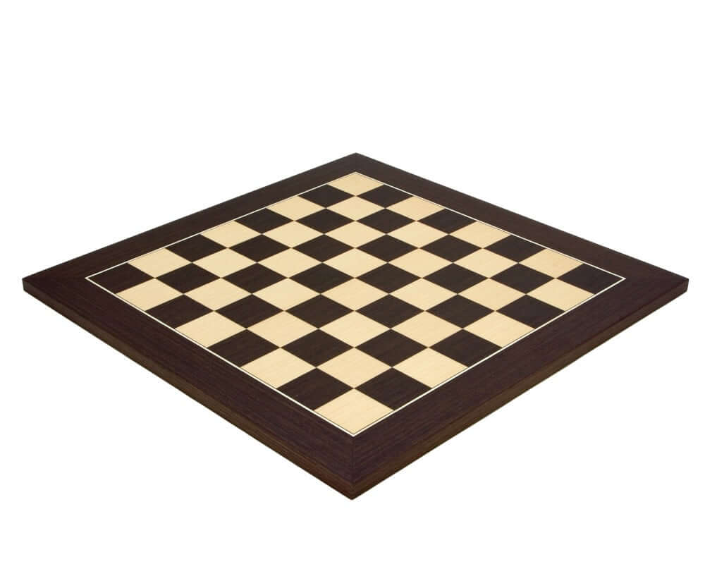 17.75 Inch Wenge Maple Deluxe Chessboard
