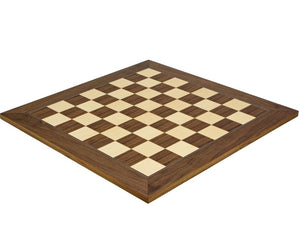 19.7 Inch Walnut and Maple Deluxe Chess Board